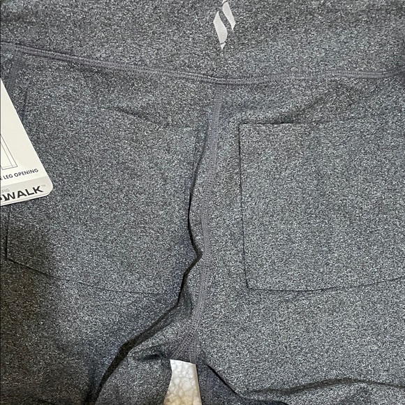 Skechers GO WALK Charcoal Active Leggings Size M W/2 Back Pockets and 2 Side - Picture 8 of 11